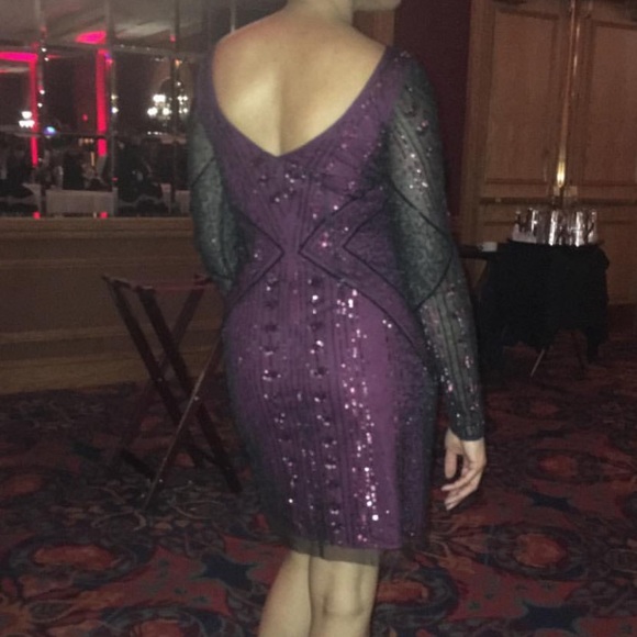 Aidan Mattox Dresses & Skirts - Black and wine beaded dress